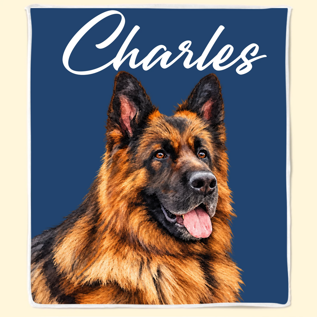 Watercolor Pets Blanket - Personalized Blanket - Gift For Friends, Family, Pet Lovers