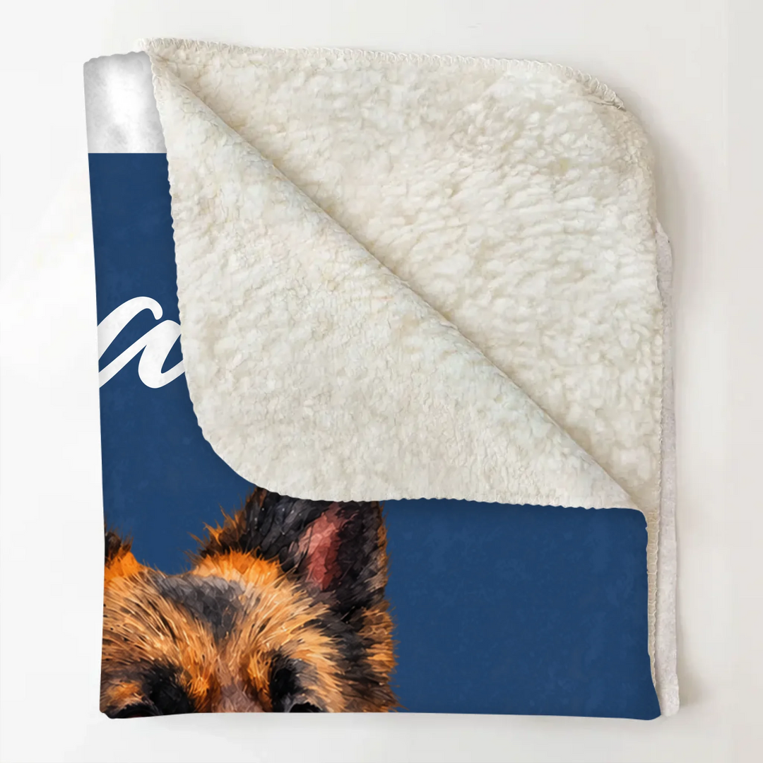Watercolor Pets Blanket - Personalized Blanket - Gift For Friends, Family, Pet Lovers