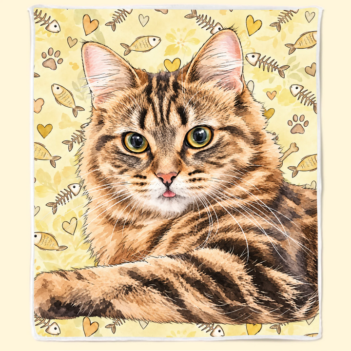 Lovely Pet Patterns - Personalized Blanket - Gift For Friends, Family, Gift For Pet Lovers