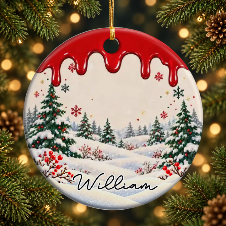 Turn Yourself Into Christmas - Ceramic Ornament - Christmas Gift For Kids, Family