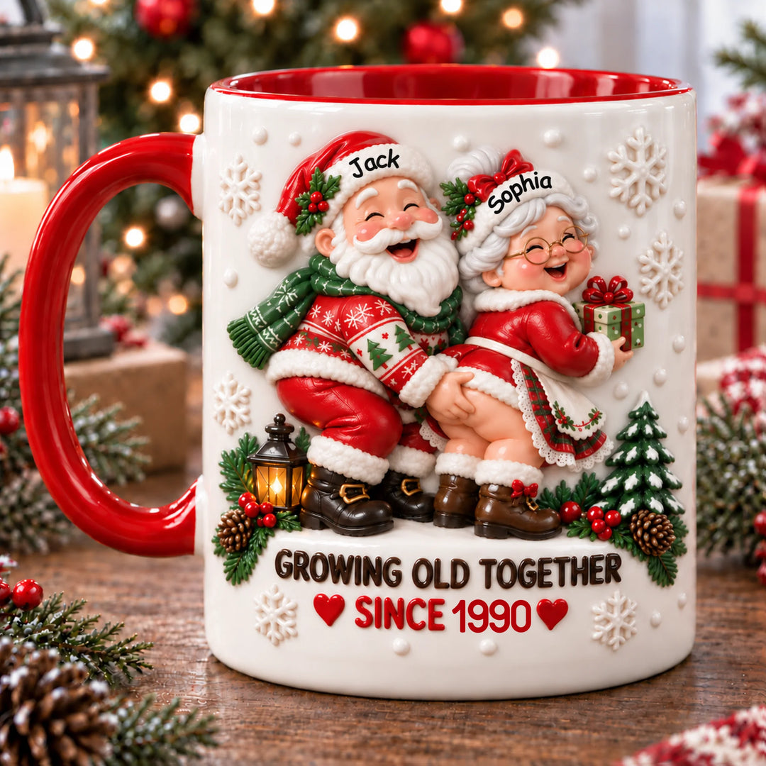 Hiền - Cozy Growing Old Together Christmas Mug preview
