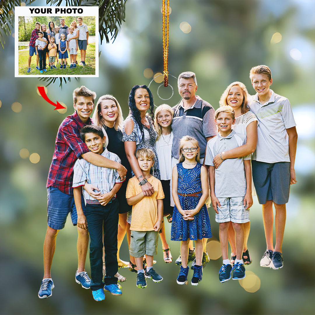 Our Favorite People - Personalized Photo Mica Ornament - Christmas Gift For Family Members