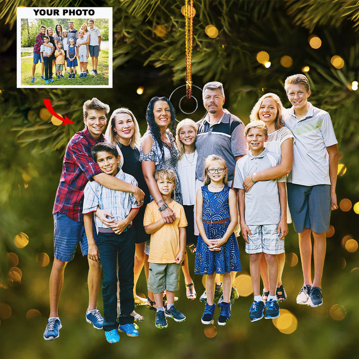 Our Favorite People - Personalized Photo Mica Ornament - Christmas Gift For Family Members