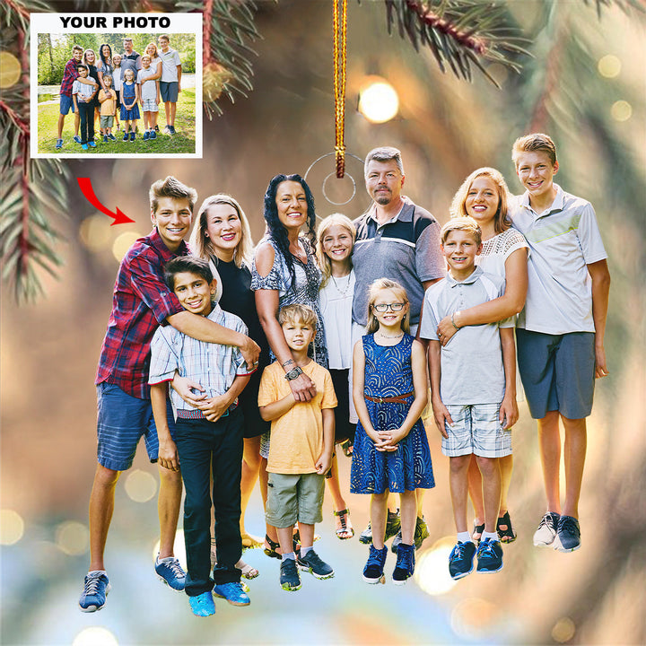 Our Favorite People - Personalized Photo Mica Ornament - Christmas Gift For Family Members