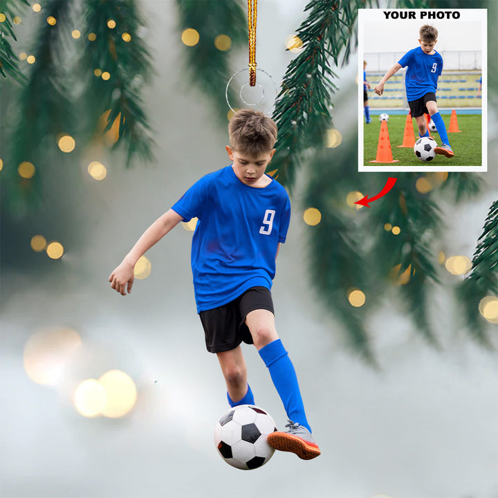 Goal Getter - Personalized Photo Mica Ornament - Christmas Gift For Sports Lovers