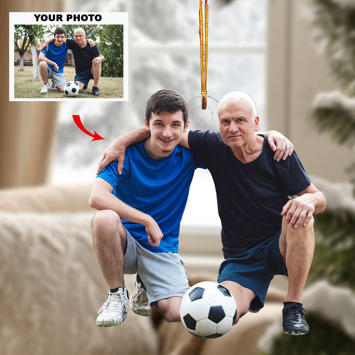 Forever Teammates -  Personalized Custom Photo Mica Ornament - Christmas Gift For Sport Lovers, Family Members