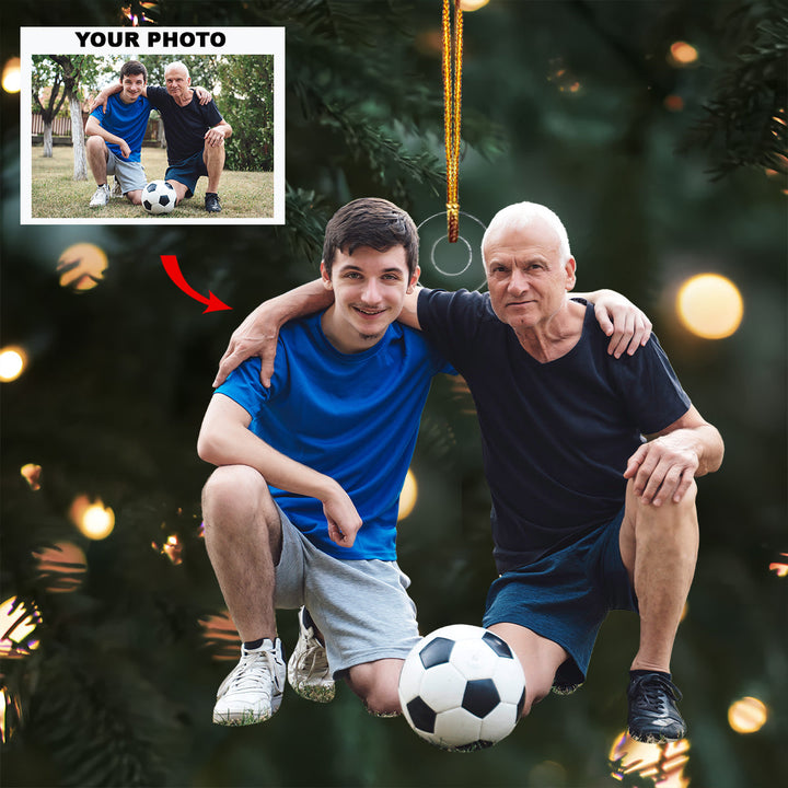 Forever Teammates -  Personalized Custom Photo Mica Ornament - Christmas Gift For Sport Lovers, Family Members