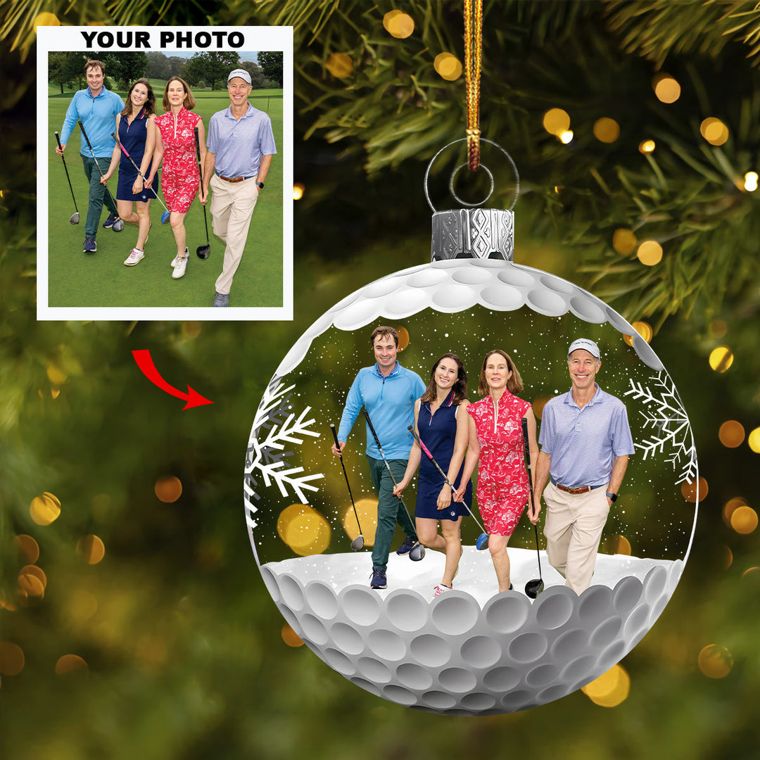 Golf Team - Personalized Photo Mica Ornament - Christmas Gift For Golf Lover UPL0PD045