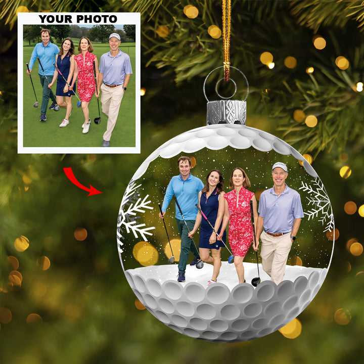 Golf Team - Personalized Photo Mica Ornament - Christmas Gift For Golf Lover UPL0PD045