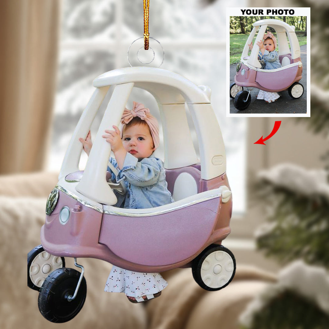 Baby Joy - Personalized Photo Mica Ornament - Gift For Baby, Family Members