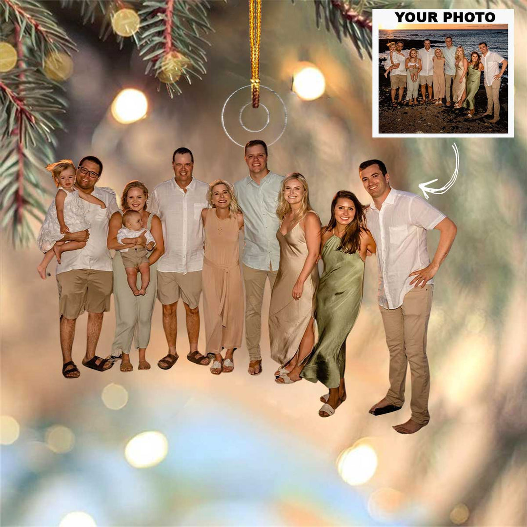 Hawaii Vacation - Personalized Photo Mica Ornament - Christmas Gift For Family Members