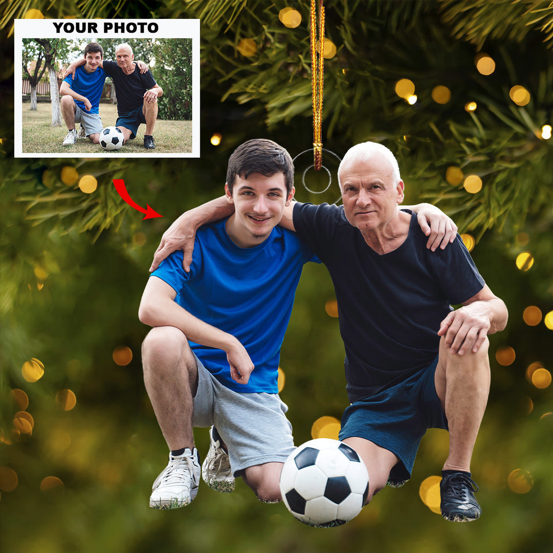 Forever Teammates -  Personalized Custom Photo Mica Ornament - Christmas Gift For Sport Lovers, Family Members