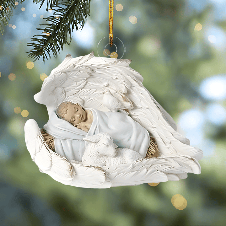 Sleeping Angel Mica Ornament  NCU0TL024