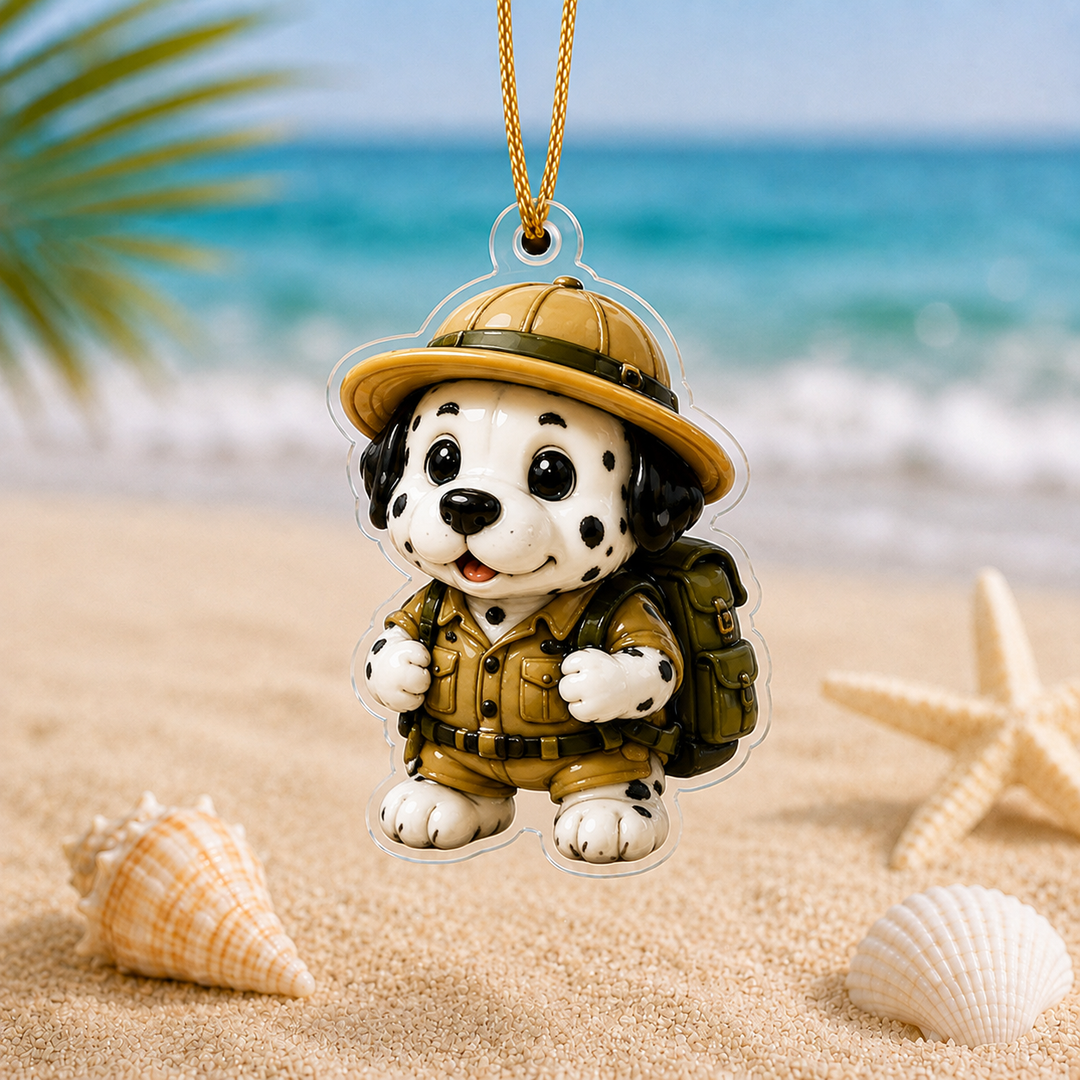 Adventurer Dalmatian Adorable Mica Ornament NCU0NT012
