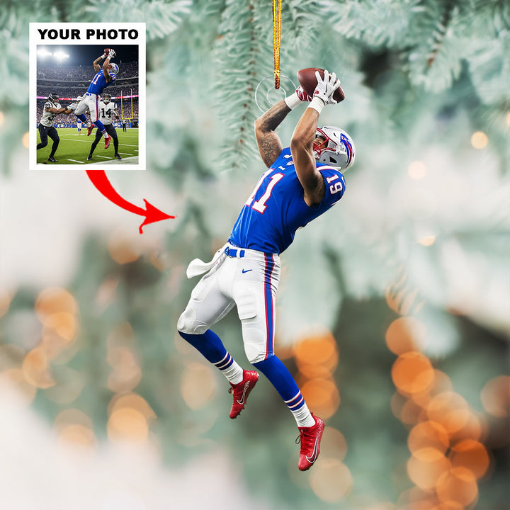 All Star - Personalized Photo Mica Ornament - Christmas Gift For Sport Lovers