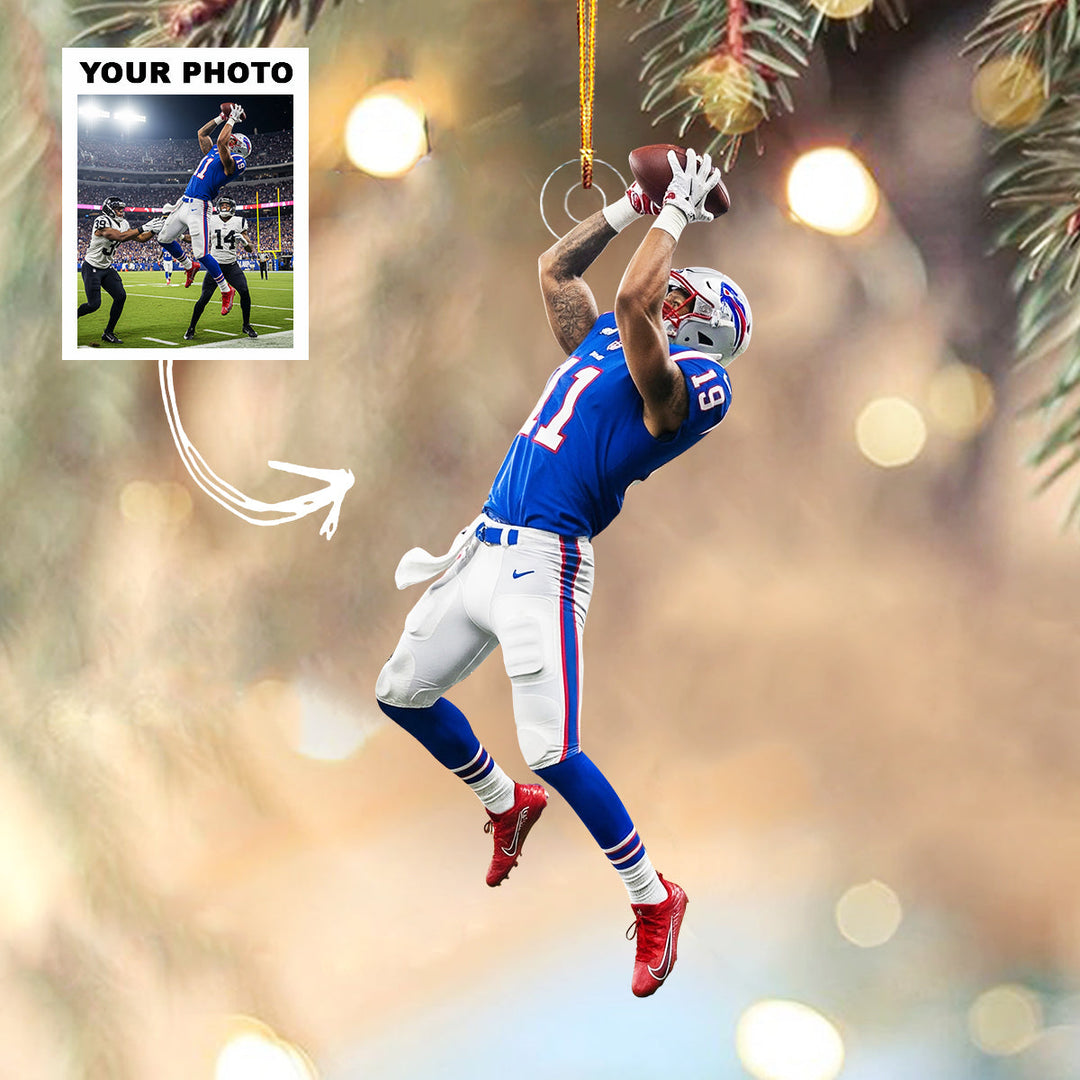 All Star - Personalized Photo Mica Ornament - Christmas Gift For Sport Lovers