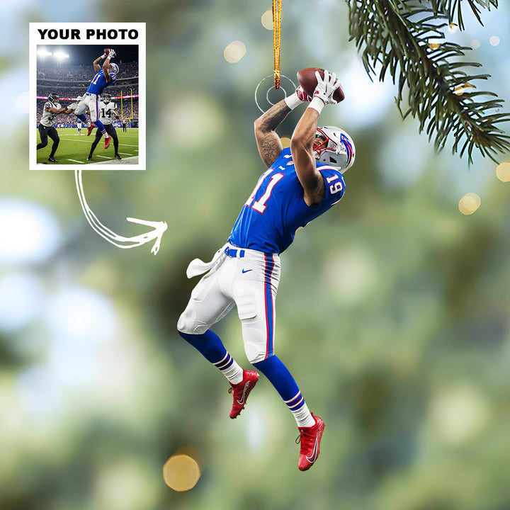 All Star - Personalized Photo Mica Ornament - Christmas Gift For Sport Lovers