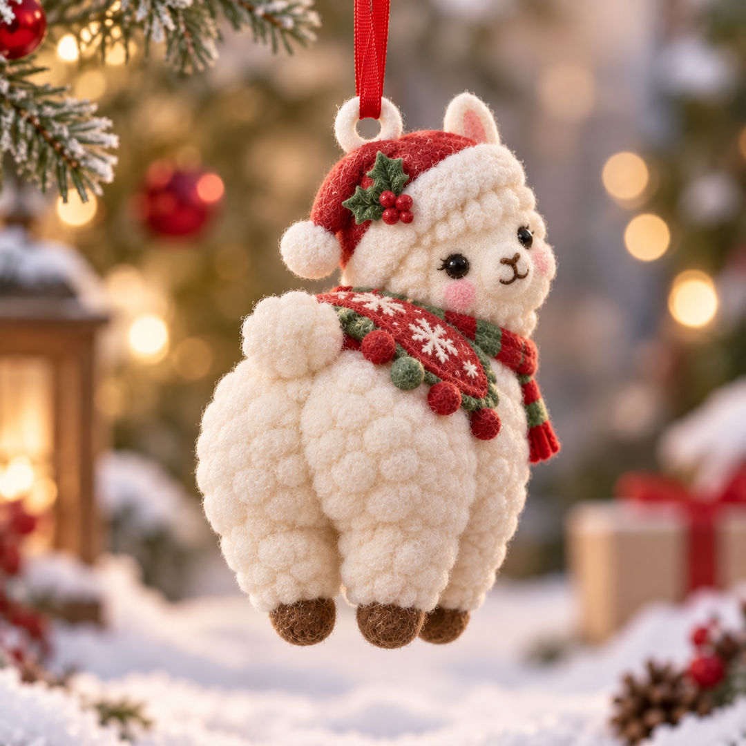 Alpaca Butt Mica Ornament NCU0TM106