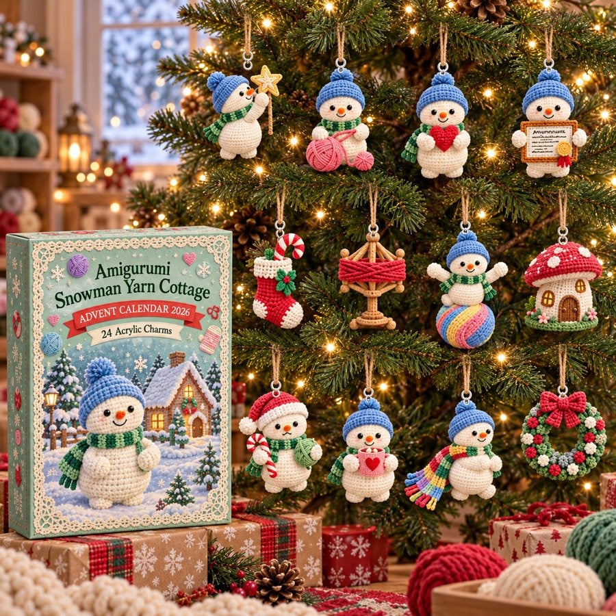 Amigurumi Snowman Yarn Cottage Advent Calendar 2