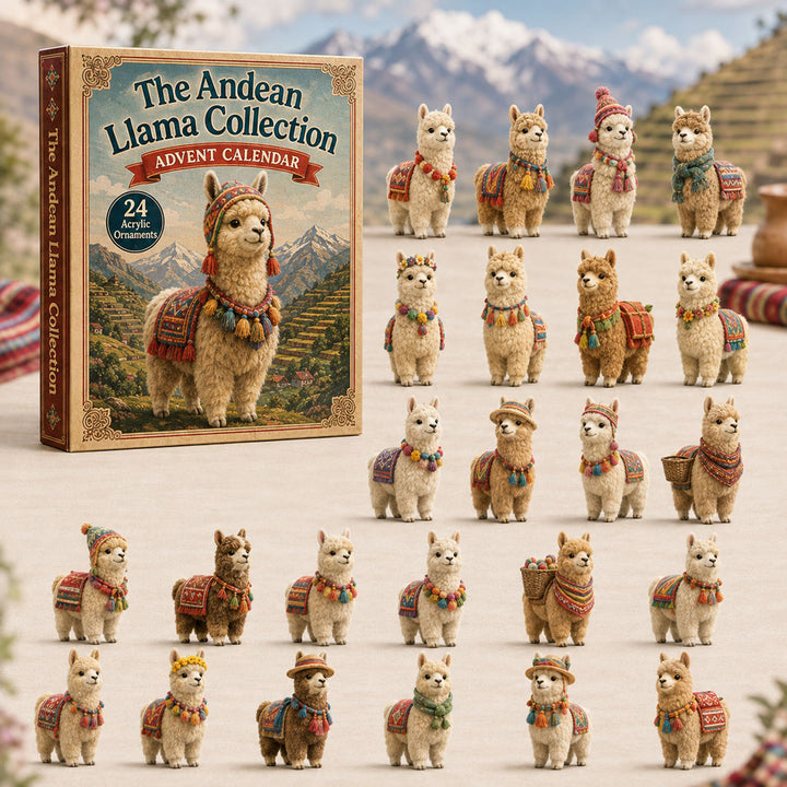 CHRISTMAS KICKOFF 40% OFF - Andean Llama Advent Calendar 2026 - 24-Day Festive Countdown, Acrylic Charms Blind Box - Gift For Llama Lovers AC0TH033