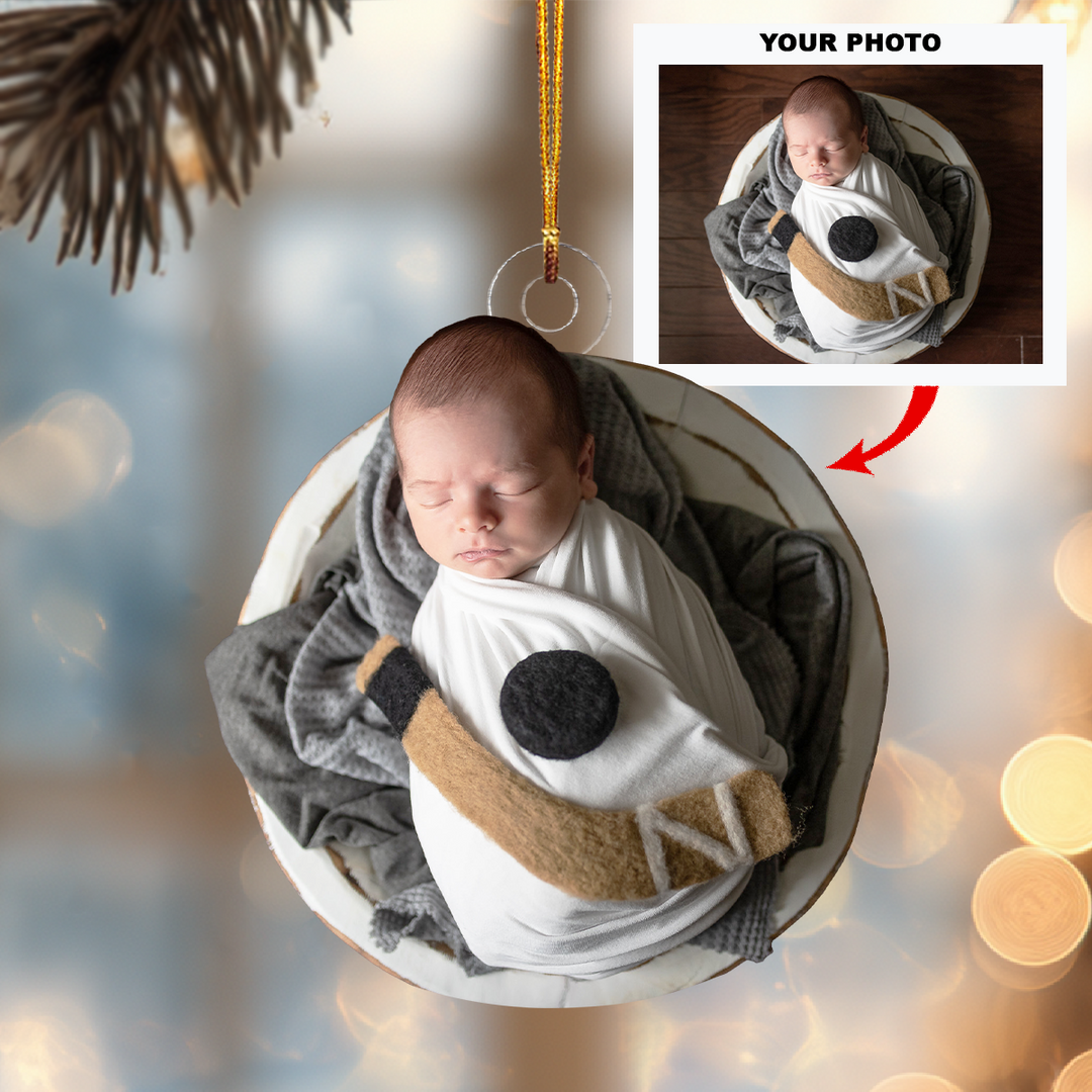 Angel Dream - Personalized Photo Mica Ornament - Christmas Gift For Family Members