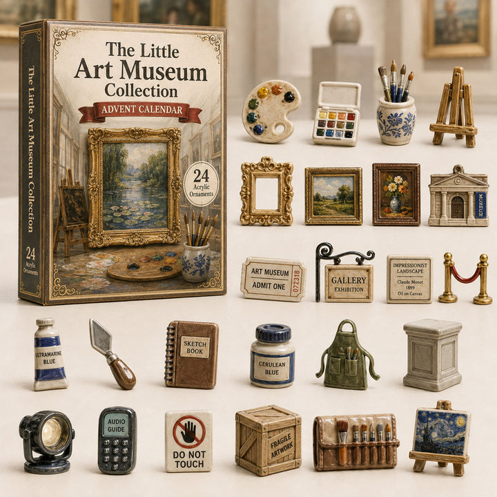 CHRISTMAS KICKOFF 40% OFF - Art Museum Advent Calendar 2026 - 24-Day Festive Countdown, Acrylic Charms Blind Box - Gift For Art Lovers AC0TH039