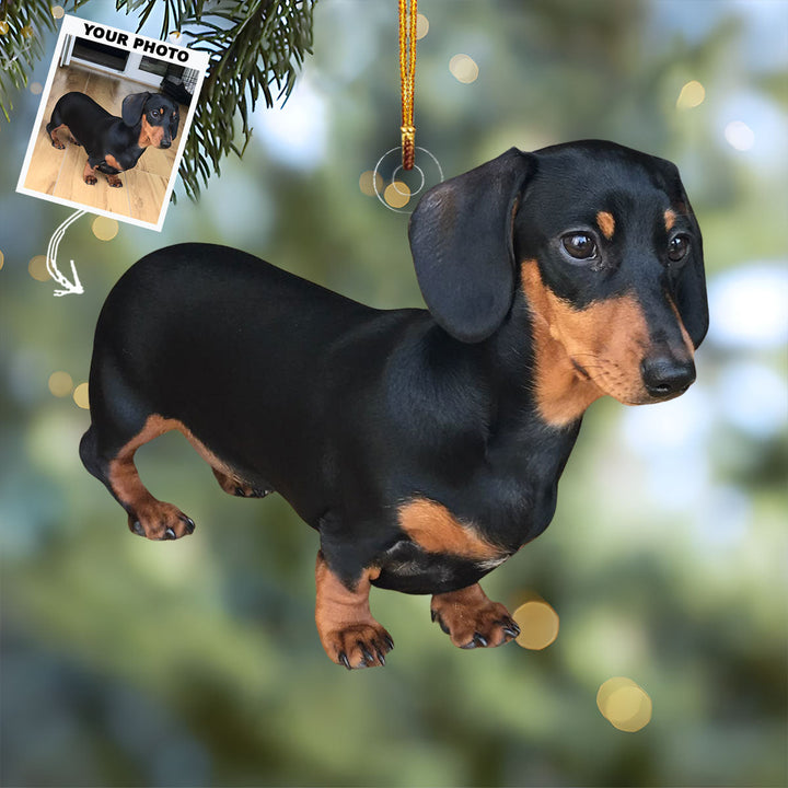 Best Dog - Personalized Photo Mica Ornament - Christmas Gift For Dog Lovers, Pet Owners