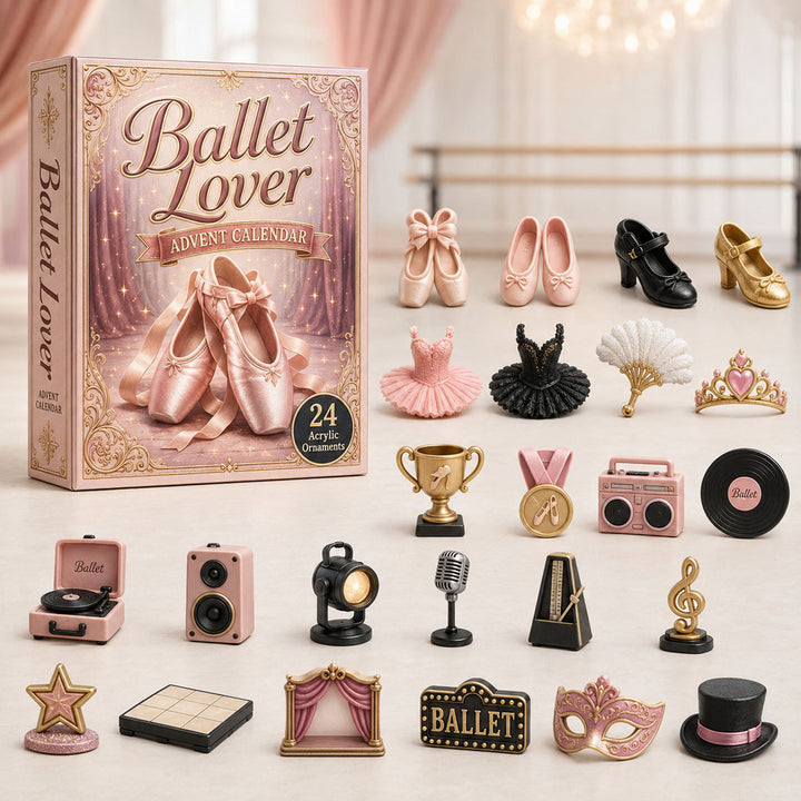CHRISTMAS KICKOFF 40% OFF - Ballet Lover Advent Calendar 2026 - 24-Day Festive Countdown, Acrylic Charms Blind Box - Gift For Sport Lovers AC0HA056