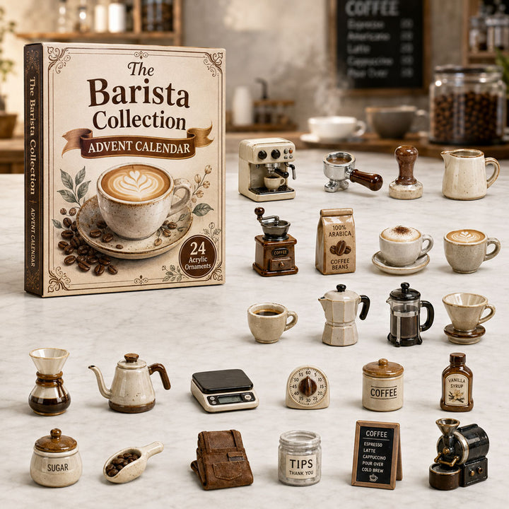 CHRISMAST KICKOFF 40% OFF - Barista Coffee Craft Advent Calendar 2026 - 24-Day Festive Countdown, Acrylic Charms Blind Box - Gift For Coffee Lovers AC0TH159