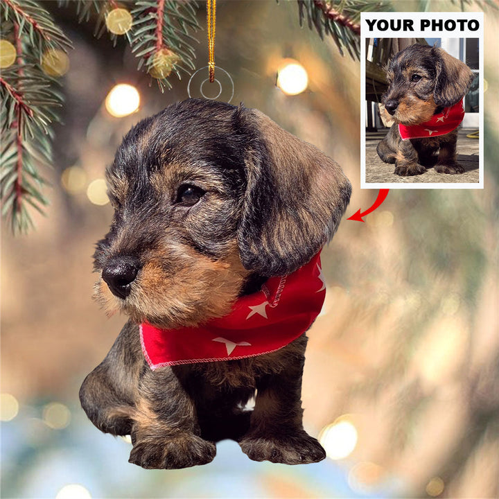 Barking Bells - Personalized Photo Mica Ornament - Christmas Gift For Pet Lovers