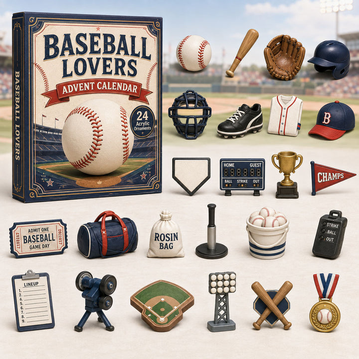 CHRISTMAS KICKOFF 40% OFF - Baseball Lovers Gear Advent Calendar 2026 - 24-Day Festive Countdown, Acrylic Charms Blind Box - Gift For Baseball Lovers AC0TM085