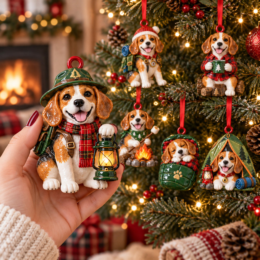 Beagle Adventures Acrylic Ornament Gift Set NCU0HT285