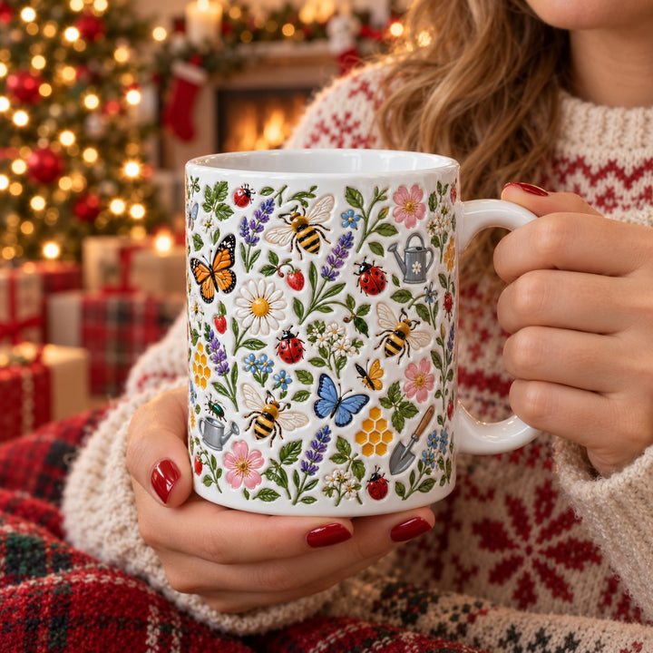 Bee Garden Ceramic Mug 2