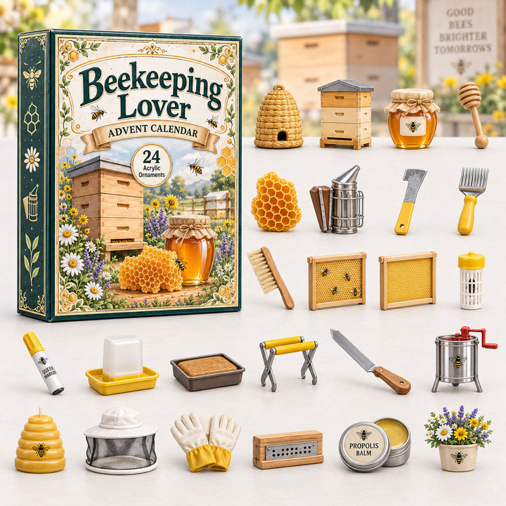 CHRISTMAS KICKOFF 40% OFF - Beekeeping Lover Advent Calendar 2026 - 24-Day Festive Countdown, Acrylic Charms Blind Box - Gift For Outdoor Hobby Lovers AC0HA249