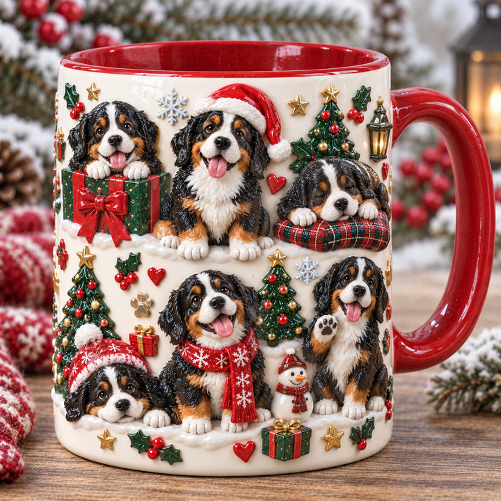 Bernese Mountain Dog Christmas Accent Mug NCU0NT117