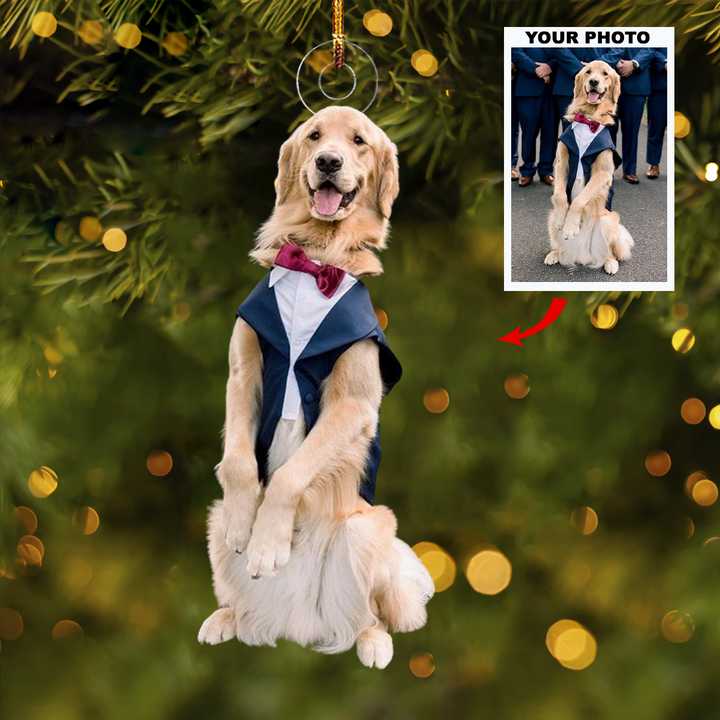 Best Dog - Personalized Photo Mica Ornament - Gift For Dog Lovers, Dog Owners, Family Members