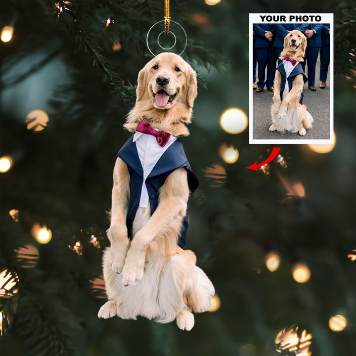 Best Dog - Personalized Photo Mica Ornament - Gift For Dog Lovers, Dog Owners, Family Members