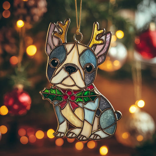 Boston Terrier Glow Mica Ornament NCU0DH293