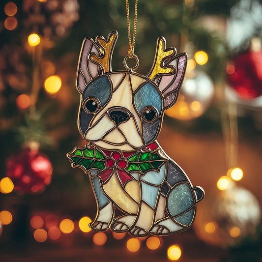 Boston Terrier Glow Mica Ornament NCU0DH293