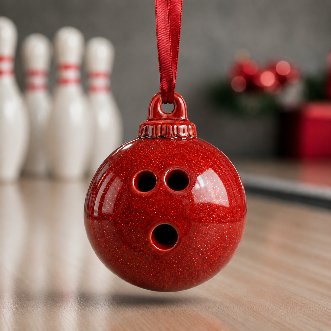 Bowling Bauble Mica Ornament NCU0TM070