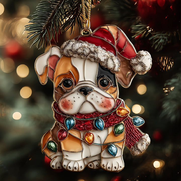 Bulldog Joy Mica Ornament NCU0DH300