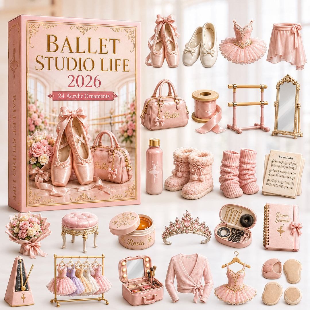 CHRISTMAS KICKOFF 40% OFF - Ballet Studio Life Advent Calendar 2026 - 24-Day Festive Countdown, Acrylic Charms Blind Box - Gift For Ballet Lovers AC0HT332