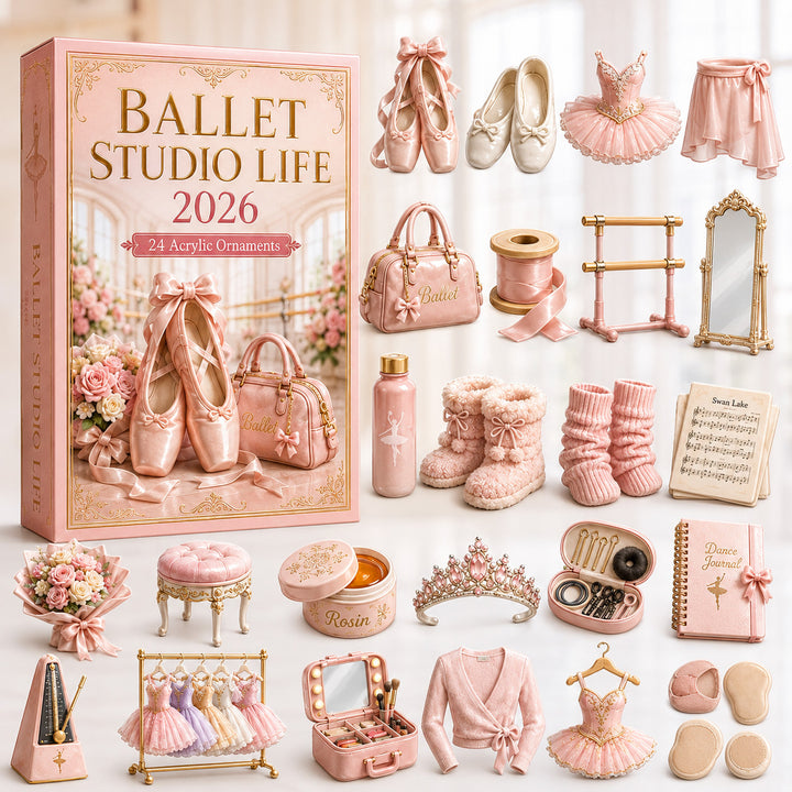 CHRISTMAS KICKOFF 40% OFF - Ballet Studio Life Advent Calendar 2026 - 24-Day Festive Countdown, Acrylic Charms Blind Box - Gift For Ballet Lovers AC0HT332