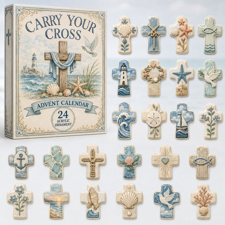 CHRISTMAS KICKOFF 40% OFF - Cross Collection Advent Calendar 2026 - 24-Day Festive Countdown, Acrylic Charms Blind Box - Gift For Family