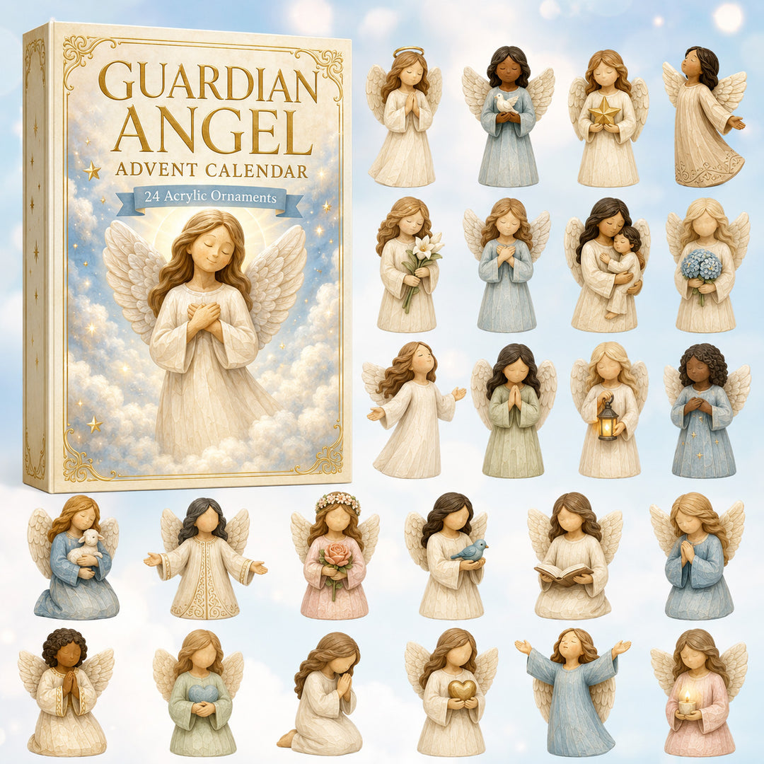 CHRISTMAS KICKOFF 40% OFF - Guardian Angel Advent Calendar 2026 - 24-Day Festive Countdown, Acrylic Charms Blind Box - Gift For Family & Friends AC0HT210