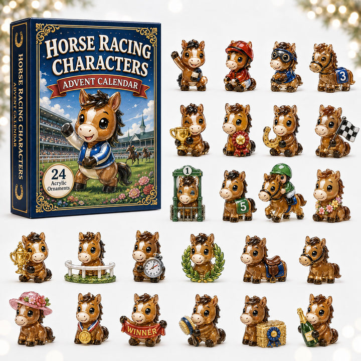 CHRISTMAS KICKOFF 40% OFF - Horse Ranch Advent Calendar 2026 - 24-Day Festive Countdown, Acrylic Charms Blind Box - Gift For Horse Lovers