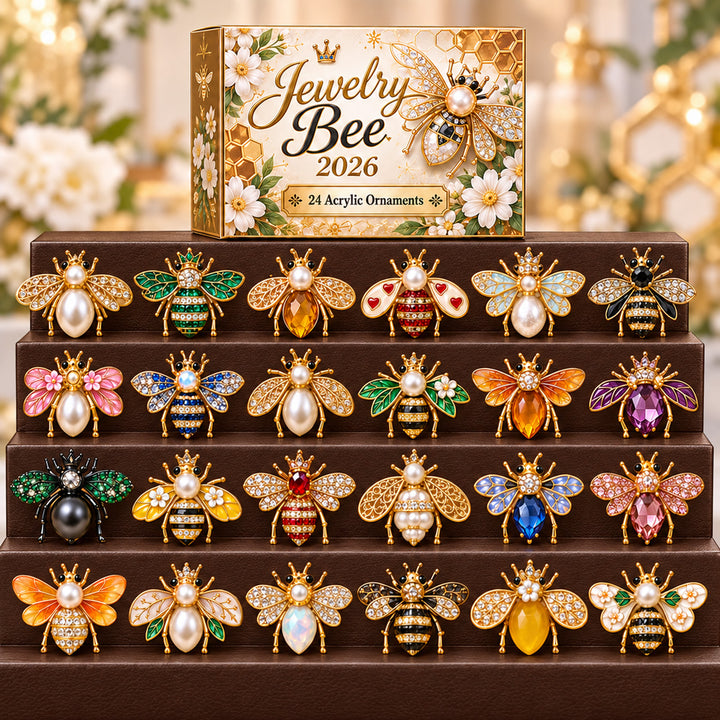 CHRISTMAS KICKOFF 40% OFF - Jewelry Bee Advent Calendar 2026 - 24-Day Festive Countdown, Acrylic Charms Blind Box - Gift For Bee Lovers AC0HT638