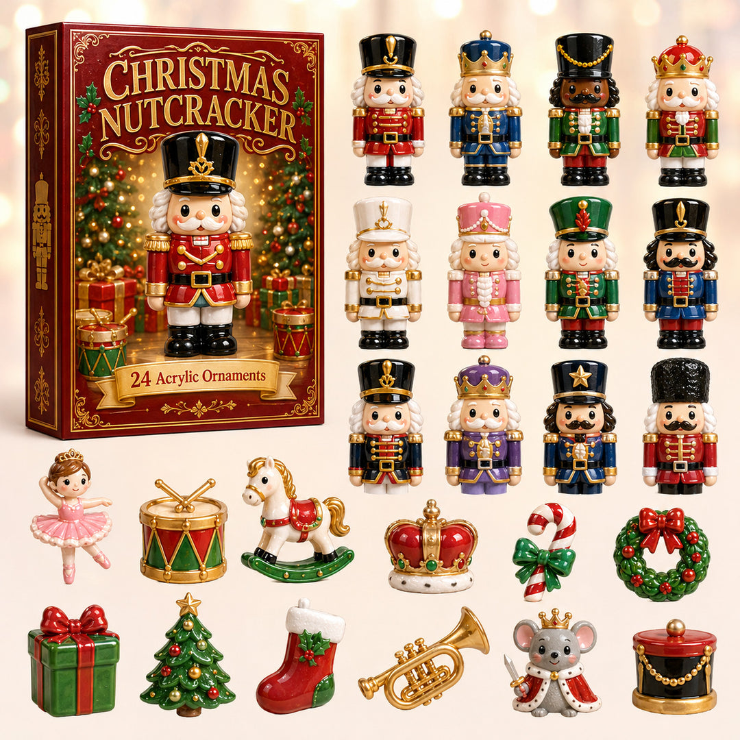 CHRISTMAS KICKOFF 40% OFF - The Christmas Nutcracker Advent Calendar 2026 - 24-Day Festive Countdown, Acrylic Charms Blind Box - Gift For Family & Friends