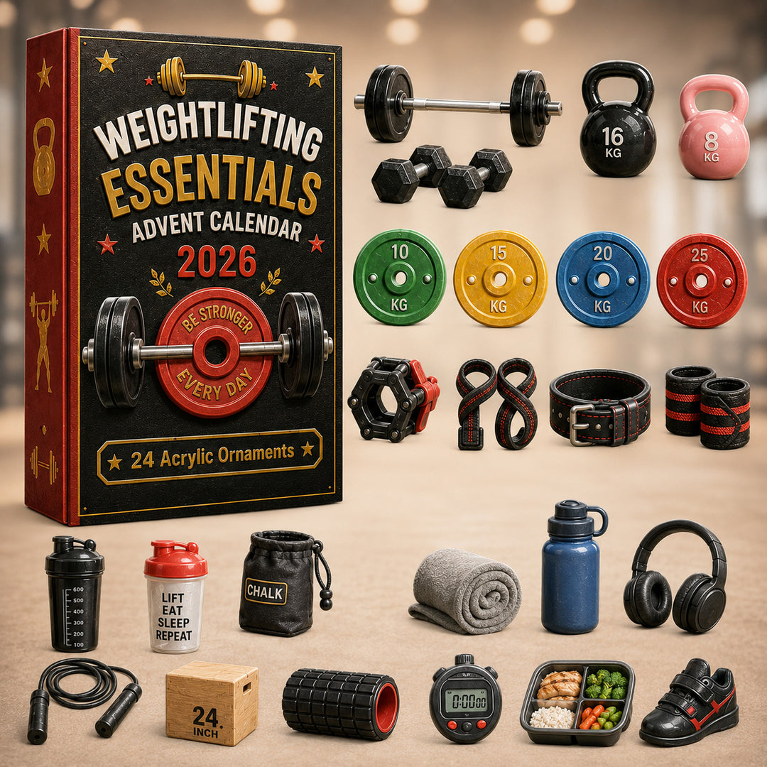 CHRISTMAS KICKOFF 40% OFF - Weightlifting Essentials Advent Calendar 2026 - 24-Day Festive Countdown, Acrylic Charms Blind Box - Gift For Gymers AC0HT533