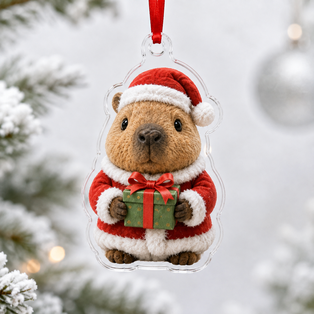 Capybara Christmas Gift Mica Ornament NCU0HA070